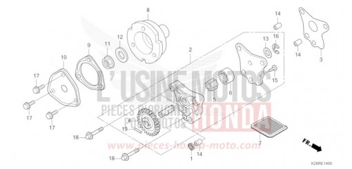 OIL PUMP CRF125FBS de 2025